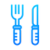 Ícone de garfo e faca